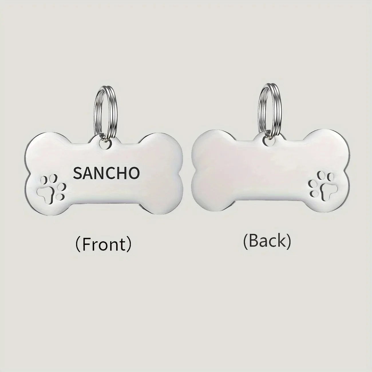 Médaille chien et chat personnalisée – gravure nom et téléphone